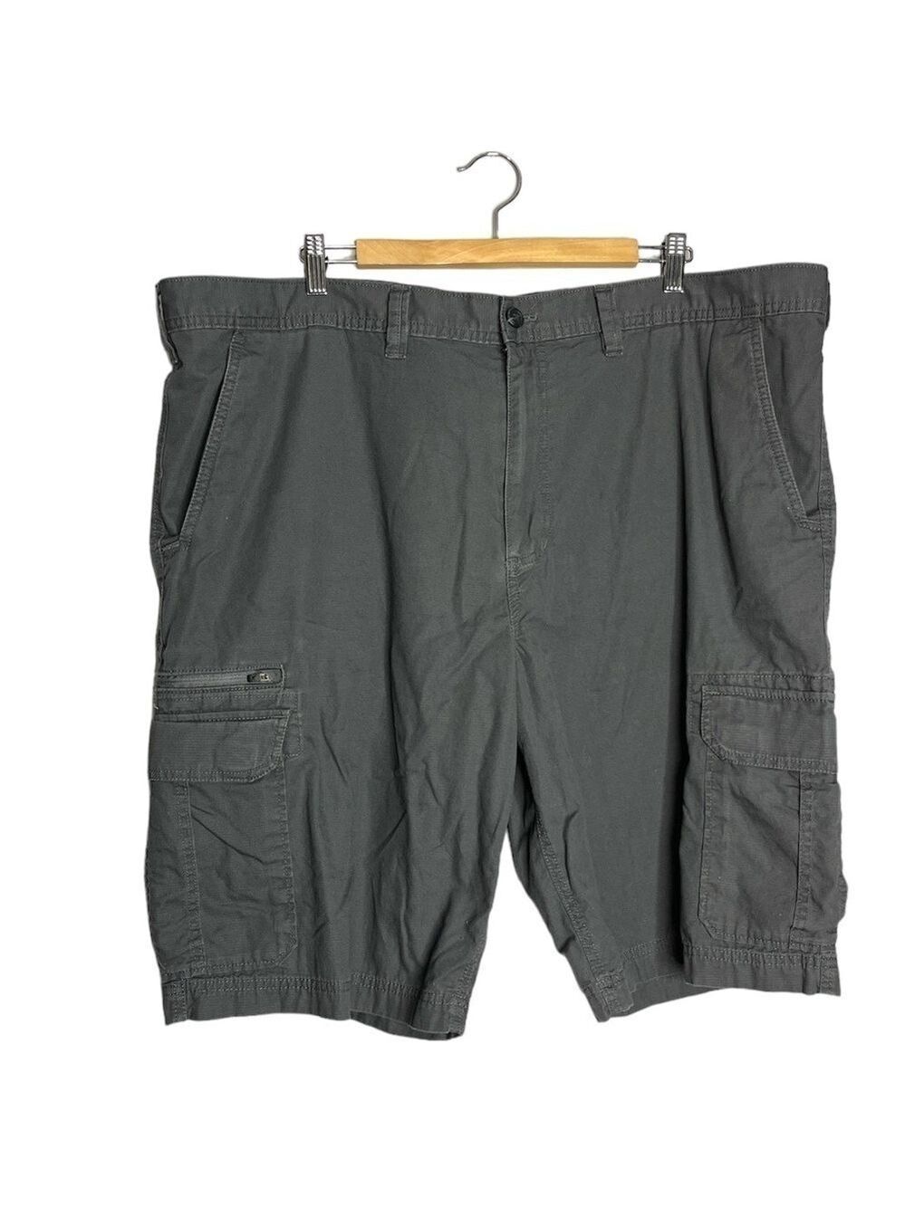 Eddie Bauer Gray Cargo Utility Ripstop Cotton Hiking Fishing Shorts, Size 44